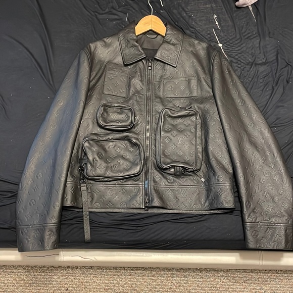Louis Vuitton Jackets & Coats Louis Vuitton Leather Monogram